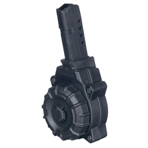 ProMag DRMA34 Standard 30rd Drum 9mm Luger Compatible w/ Glock 43 Black DuPont Zytel Polymer, Magazine