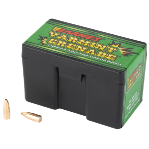 Barnes VARMINT GRENADE, .224 Diameter, 22 Caliber, 36 Grain, Flat Bottom Hollow Point, California Certified Nonlead, 250 Count 30189