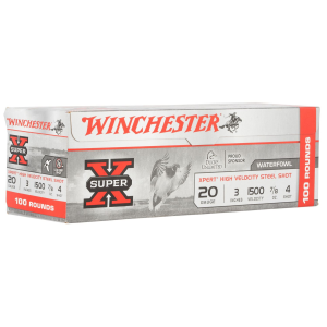 Winchester WEX2034VP Super X Xpert High Velocity 20Gauge 3 in 7/8oz 4Shot 100 Per Box/2 Case *Value Pack, Shotgun Shells