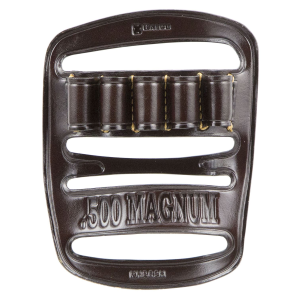 Galco KHB62H Kodiak Bandolier Havana Brown Leather 500 S&W Mag Capacity 5rd Belt Slide Mount