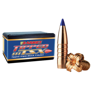 Barnes 30642 Tipped TSX 458SOCOM 300gr Boat Tail 50/Box, Reloating Bullets