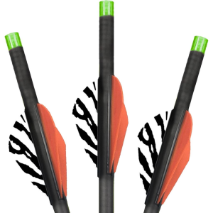 Lumenok Carbon Crossbow Bolts 22 in Green Moon Nocks 3 pk BECC223G