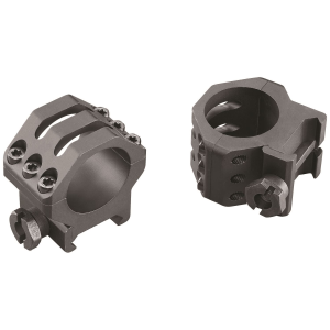 Weaver Mounts 99689 Six-Hole Picatinny Rings Matte Black 1 in High