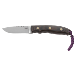 CRKT 2861 HuntN Fisch 2.99 in Fixed Plain Satin 9Cr18MoV SS Blade/Multi-Color G10 Handle Includes Lanyard/Sheath, Knife
