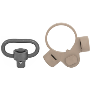 Troy OEM SMOU-M4S-00FT-00, M4 Sling Mount, Flat Dark Earth Finish, Quick Detach Push Button Swivel SMOU-M4S-00FT-00
