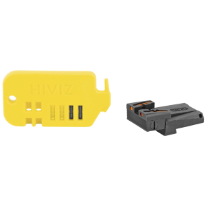 Hi-Viz Adjustable Rear Sight, For Glock except 42/43/MOS, Includes Green, Red, and Black LitePipes GLAD211