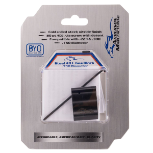 Anderson G2L054D0000P Low Profile Gas Block Adj .750 Nitride Steel Adj Version