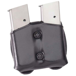 Galco CDM26B CDM Mag Carrier Double Black Leather Belt Loop Belts 1.50-1.75 in Wide Compatible w/ Sig P220 Carry Hand