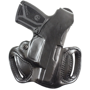 DeSantis Gunhide 085BAZ9Z0 Thumb Break Mini Slide OWB Black Leather Belt Slide Fits Kel-Tec PMR30 Right Hand, Holster