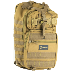 Drago Gear Atlus Sling Backpack, Backpack, Tan, 600D Polyester, 19 inx11 inx10 in 14-308TN