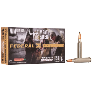 Federal P7RTC3 Premium 7mmRemMag 150gr Trophy Copper 20 Per Box/10 Case Centerfire, Rifle Ammunition
