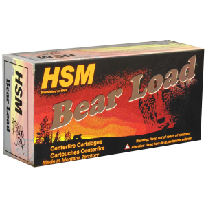 HSM 44M15N Bear Load 44 Rem Mag 305 gr Wide Flat Nose 50 Per Box/ 10 Case Centerfire, Handgun Ammunition