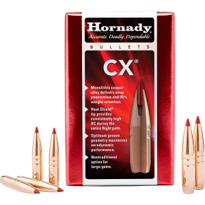 Hornady 243704 CX 6mm 80 gr Copper Solid/ 50 Per Box, Reloating Bullets