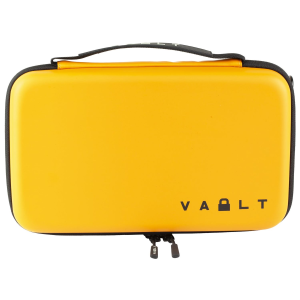 Vault Case Case Secure, Velcro Flex Panels, Elastic Holders, Combination Style Locking Mechanism, 11 inx6.5 in, Smooth Matte Finish, Orange, Includes Detachable Shoulder Strap VLTSECORANGE
