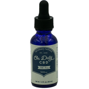 On Duty CBD Oil Drops THC Free 500 mg 30 mL OD0500S