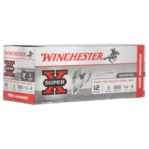 Winchester WEX1234VP Super X Xpert High Velocity 12Gauge 3 in 1 1/8oz 4Shot 100 Per Box/2 Case *Value Pack, Shotgun Shells