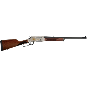 Henry H014WL243 Long Ranger Wildlife Full Size 243 Win 4+1 20 in Blued Steel Barrel, Engraved Nickel-Plated w/24K Gold Inlay Steel Receiver, American Walnut Stock Right Hand, Rifle