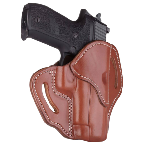 1791 Gunleather BH23CBRR BH2.3 OWB Size 2.3 Classic Brown Leather Belt Slide Compatible w/Glock 17/Sig P226/HK VP9 Right Hand, Holster