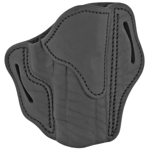 1791 Gunleather BH23SBLR BH2.3 OWB Size 2.3 Stealth Black Leather Belt Slide Compatible w/Glock 17/Sig P226/HK VP9 Right Hand, Holster