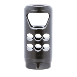 Ruger 90698 Hybrid Muzzle Brake 35 Caliber Black Matte Steel with 1/2-28 tpi Threads, 2.20 OAL & 1 Diameter
