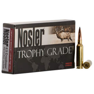 Nosler 60105 Trophy Grade Long-Range 6.5Creedmoor 142gr Nosler Spitzer AccuBond Long Range 20 Per Box/10 Case Centerfire, Rifle Ammunition