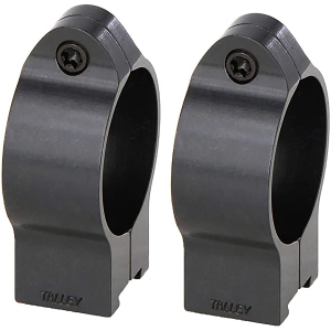 Talley 30CZRH Rimfire Rings Black CZ 452 European/455/457/512/513 30mm High 0 MOA