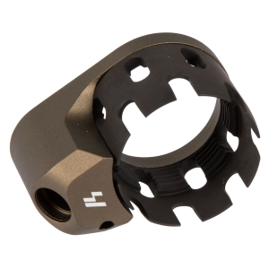 Strike ARECN&EEPFDE AR Castle Nut and Extended End Plate FDE Anodized Steel