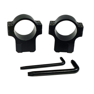 CZ-USA 40086 CZ Rings 457/455 Matte Black 1 in Medium