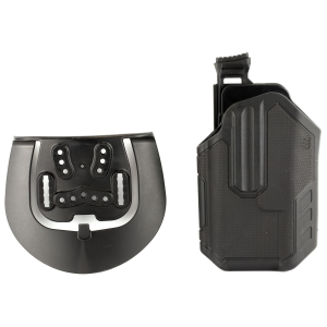 BLACKHAWK Omnivore L2 Multi-Fit Holster, Fits More Than 150Styles of Semi-Automatic Handguns with Streamlight TLR 1 & 2, Thumb Activated Retention Mechanism, Level 2 Retention, Left Hand, Black 419002BBL