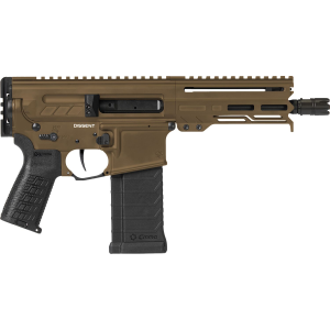 CMMG 30A0E33MB Dissent 300 Blackout 30+1 6.50 in, Midnight Bronze Cerakote Rec, OEM Grip, Picatinny Buffer Adapter, Zeroed Drop-In Single Stage Trigger, Pistol