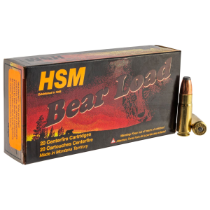 HSM 458SOCOM1N Bear Load 458 SOCOM 350 gr Jacketed Flat Point 20 Per Box/ 25 Case Centerfire, Rifle Ammunition