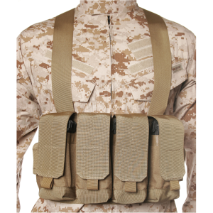 BLACKHAWK Chest Mag Pouches 55CP04CT, 4 Mag Pouches, AK47 and Pistol Pouches, Coyote Tan 55CP04CT