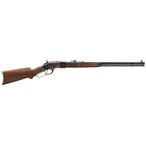Winchester 534228137 Model 1873 Sporter 38 Special/357 Mag 13+1 24 in Octagon Blued Barrel, Color Case Hardened Receiver, -Style Forearm & Cap, Walnut Curved Grip Stock w/Crescent Buttplate, Steel Loading Gate, Rifle