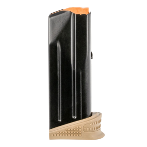 FN 20100376 509 Compact 12rd Extended Floorplate 9mm Luger Black/FDE Steel, Magazine