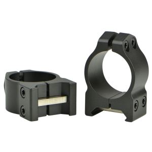 Warne 200M Vertical Rings Maxima Matte Black 1 in Low 0 MOA