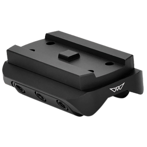 Warne 6111M Mini Red Dot Mount Shotgun Rib Black Anodized Aluminum Fits Holosun/Sig Romeo5/Vortex Crossfire/Aimpoint Micro H1-H2/ Aimpoint T1-T2
