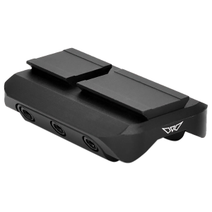 Warne 6112M Red Dot Reflex Mount Shotgun Rib Black Anodized Aluminum Fits Mini RDR Sights w/ACRO Interface