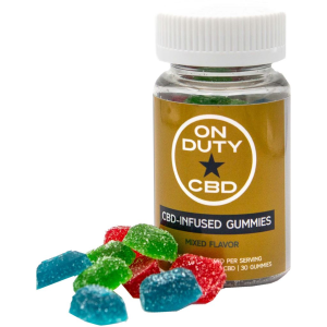 On Duty CBD Gummies THC Free 750 mg 30 ct ODGS25SE