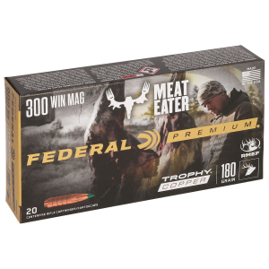 Federal P300WTC1 Premium 300WinMag 180gr Trophy Copper 20 Per Box/10 Case Centerfire, Rifle Ammunition