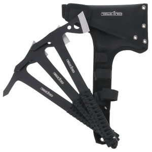 Cold Steel CSTH175AX3PK Throwing Axes 1.75 Black Oxide 420 Stainless Steel Blade Paracord Wrap Handle Set of 3