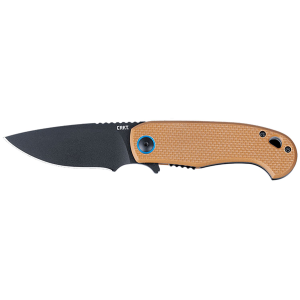 CRKT 7910 P.S.D. II 3.03 Fold Drop Point Plain Black EDP AUS-10 Blade, Coyote Tan Textured G10 Handle, Knife