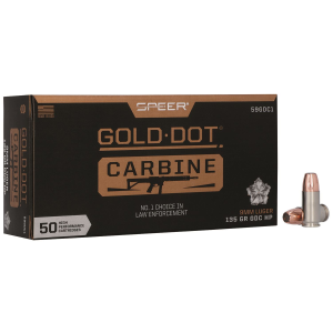 Speer 59GDC1 Gold Dot 9mmLuger 135gr Hollow Point 50 Per Box/20 Case Centerfire, Handgun Ammunition