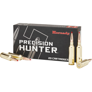Hornady 80851 Precision Hunter 7mmSTW 162gr Extremely Low Drag eXpanding 20 Per Box/10 Case Centerfire, Rifle Ammunition