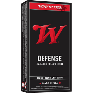Winchester USA357SJHP USA 357Sig 125gr Jacketed Hollow Point 50 Per Box/10 Case Centerfire, Handgun Ammunition