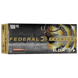 Federal P7PRCELDX1 Premium ELD-X 7mmPRC 175gr 20 Per Box/10 Case, Centerfire Rifle Ammo