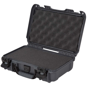 Nanuk 9091007 909 Waterproof & Airline Approved Graphite Resin w/ Cubed Foam 11.44 in L x 7 in W x 3.68 in H Interior Dimensions