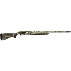Browning 011765204 Maxus II 12 Gauge 3.5 4+1 28, Woodland Camo, Synthetic Furniture with Overmolded Grip Panels, Fiber Optic Sight, Shotgun
