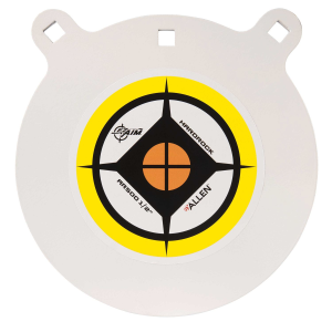 EZ-Aim 15600 Hardrock 10 in AR500 Steel Gong Shooting Target .50 in Thickness White / Yellow / Black