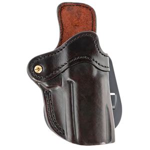 1791 Gunleather ORPDH24SBRR BH2.4 Optic Ready OWB 2.4 Signature Brown Leather Paddle Fits Walther PPQ/Sig P320/Springfield XD-M, Holster