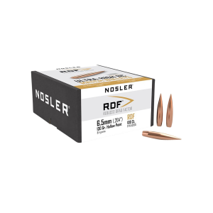 Nosler 53505 RDF Match 6.5Creedmoor 130gr Hollow Point Boat Tail 100/Box, Reloating Bullets